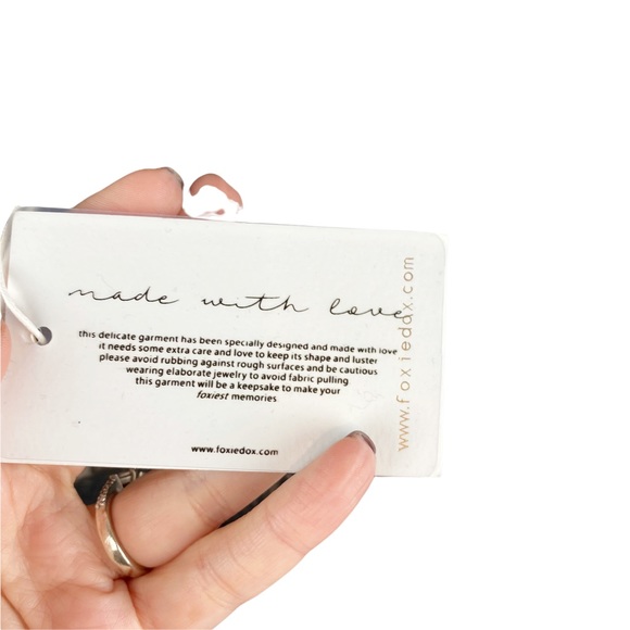 NWT Foxiedox Asha Black Nude Lace Cocktail Dress Large - Picture 6 of 14